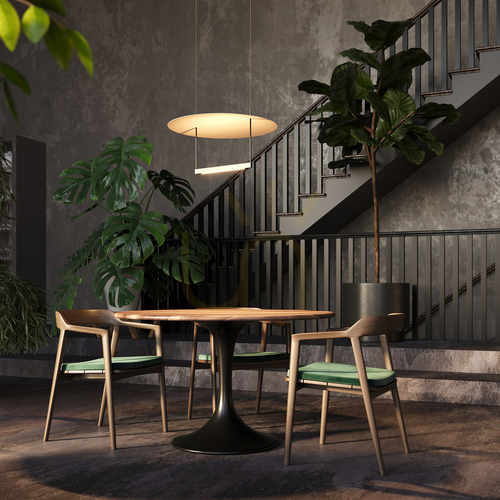 Kontrollera Taklampa Maytoni AMBIENCE svart vit 60 cm LED MOD280PL-L30B3K1