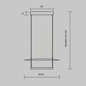 Taklampa Maytoni AMBIENCE svart vit 60 cm LED MOD280PL-L30B3K1 small 8