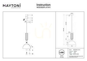 ANTIC taklampa MOD302PL-01W1 Maytoni small 7