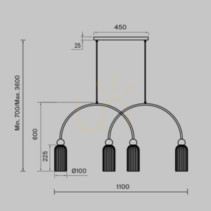 ANTIC taklampa MOD302PL-04CG Maytoni small 6
