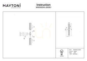 ANTIC vägglampa MOD302WL-02GR1 Maytoni small 4