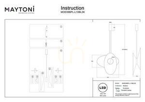 EVOLUTION taklampa MOD396PL-L10BL3K Maytoni small 11
