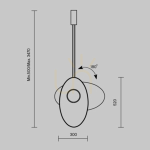 EVOLUTION taklampa MOD396PL-L10BL3K Maytoni small 12