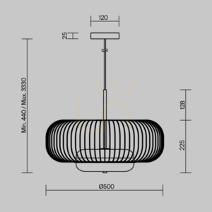 LEVITATION taklampa MOD376PL-L30G3K Maytoni small 12