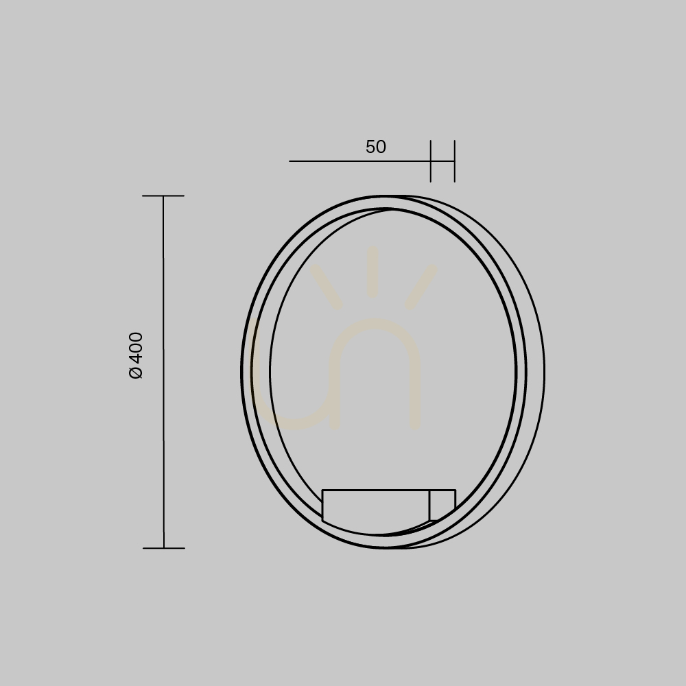 Utsikt RIM vägglampa MOD058WL-L25BK Maytoni RIM vägglampa MOD058WL-L25BK Maytoni