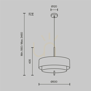 BERGAMO taklampa MOD613PL-05W1 Maytoni small 7