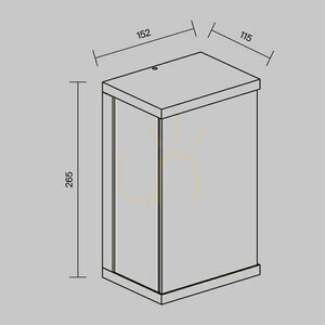 BAKER STREET vägglampa för utomhusbruk O021WL-L10B3K IP65 Maytoni small 8