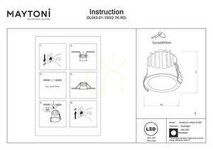 ALFA LED infälld takarmatur DL043-01-15W2.7K-RD-WB-DE Maytoni small 6