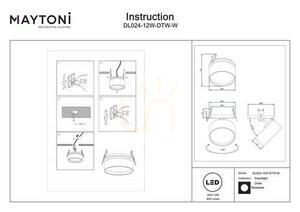 ONDA DL024-12W-DTW-W infälld takarmatur Maytoni small 9