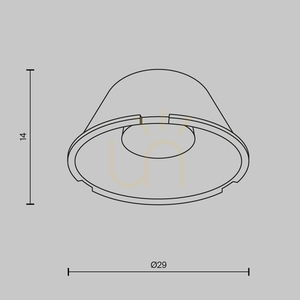 Maytoni Wise LensD29-50 lins, 50°, Ø29 mm small 4