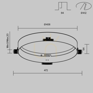 Tillbehör till DLA032-TRS45-W Maytoni Maytoni infälld lampa small 7