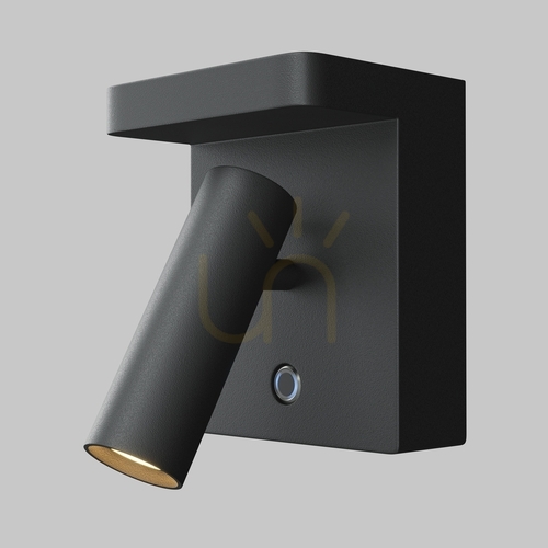 Kontrollera Vägglampa Maytoni Aron svart LED dimbar C179WL-L7B2.7K-DE
