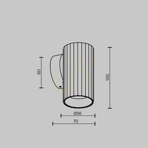 CALIPSO vägglampa C106WL-01-GU10-B Maytoni small 5