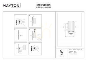 CALIPSO vägglampa C106WL-01-GU10-BS Maytoni small 4