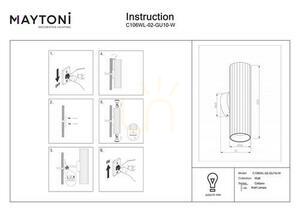 Vägglampa Maytoni Calipso vit aluminium GU10 C106WL-02-GU10-W small 4