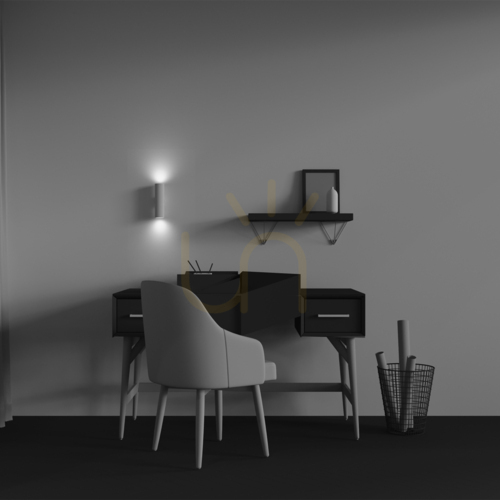 Kontrollera Vägglampa Maytoni Calipso vit aluminium GU10 C106WL-02-GU10-W