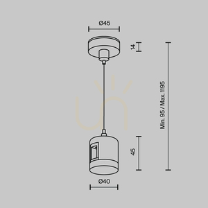 FLARITY TRA157SW-IPC1-BS tillbehör till strömskenor Maytoni small 4