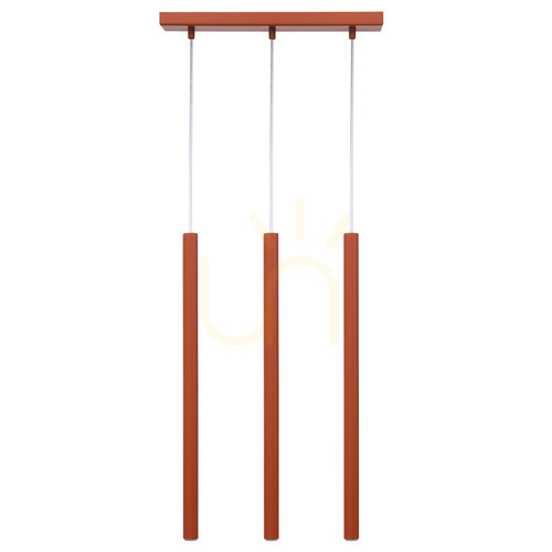 Kontrollera Pendellampa Sigma SOPEL 3 tegelröd metall 41451