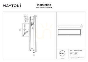 Vägglampa ORIGN MOD311WL-L55B3K Maytoni small 10