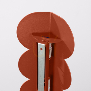 Vägglampa Thoro Biscuit rödockra G9 aluminium small 7