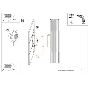 Vägglampa IVAR ockraröd LED 4000K small 2