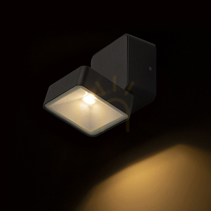 Rendl Flavio Sq Utanpåliggande svart 230 V Led 6 W 110° Ip54 3000 K Trädgårdslampa. small 2