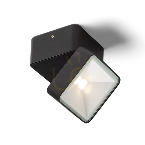 Kontrollera Rendl Flavio Sq Utanpåliggande svart 230 V Led 6 W 110° Ip54 3000 K Trädgårdslampa.