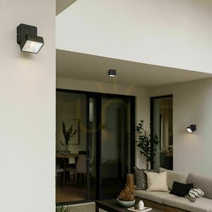 Rendl FLAVIO SQ R14592 svart utomhusspotlight LED 6 W 3000 K IP54 small 5