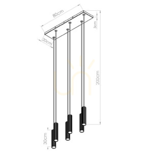 IVAR 6L mocca LED 3000K taklampa small 1