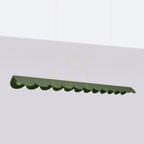 Kontrollera BISCUIT taklampa olivgrön LED 4000K