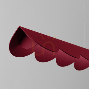 BISCUIT LED-pendellampa 16W 3178lm 4000K CRI98 vinröd 131 cm TH.657 Thoro small 3