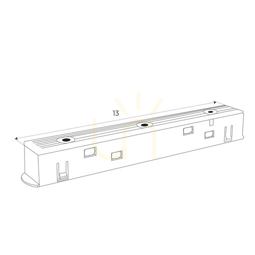 Kontrollera Vinkeladapter för samlingsskena Max Light MAX svart plast 13 cm NA0005