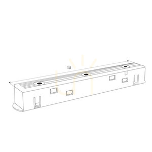 Vinkeladapter för samlingsskena Max Light MAX svart plast 13 cm NA0005 small 0