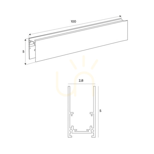 Kontrollera Vinkelfäste tak för skena Max Light MAX NT0005 svart aluminium