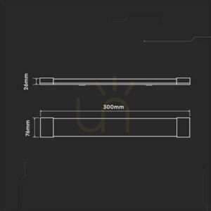 V-TAC 10W LED Utanpåliggande linjär armatur 30cm 120Lm/W VT-8310 6500K 1200lm 3 års garanti small 4