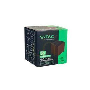 V-TAC 9W LED COB Corten Bronze Cube 15x15cm IP65 Solar väggarmatur VT-409CCT 3000K-4000K-5000K 800lm Rörelsesensor small 4
