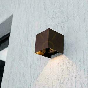 V-TAC 9W LED COB Corten Bronze Cube 15x15cm IP65 Solar väggarmatur VT-409CCT 3000K-4000K-5000K 800lm Rörelsesensor small 6