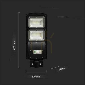 Gatlykta LED Solar V-TAC 8W Svart VT-ST120W 6000K 1000lm. small 6