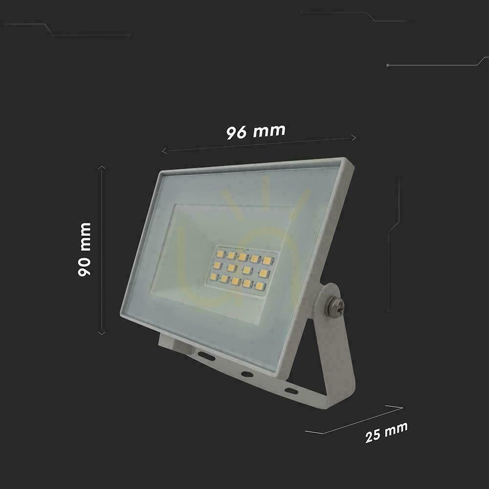 Display V-TAC LED-projektor 10W LED SMD 4000K vit VT-44012 4000K 730lm. V-TAC LED-projektor 10W LED SMD 4000K vit VT-44012 4000K 730lm.