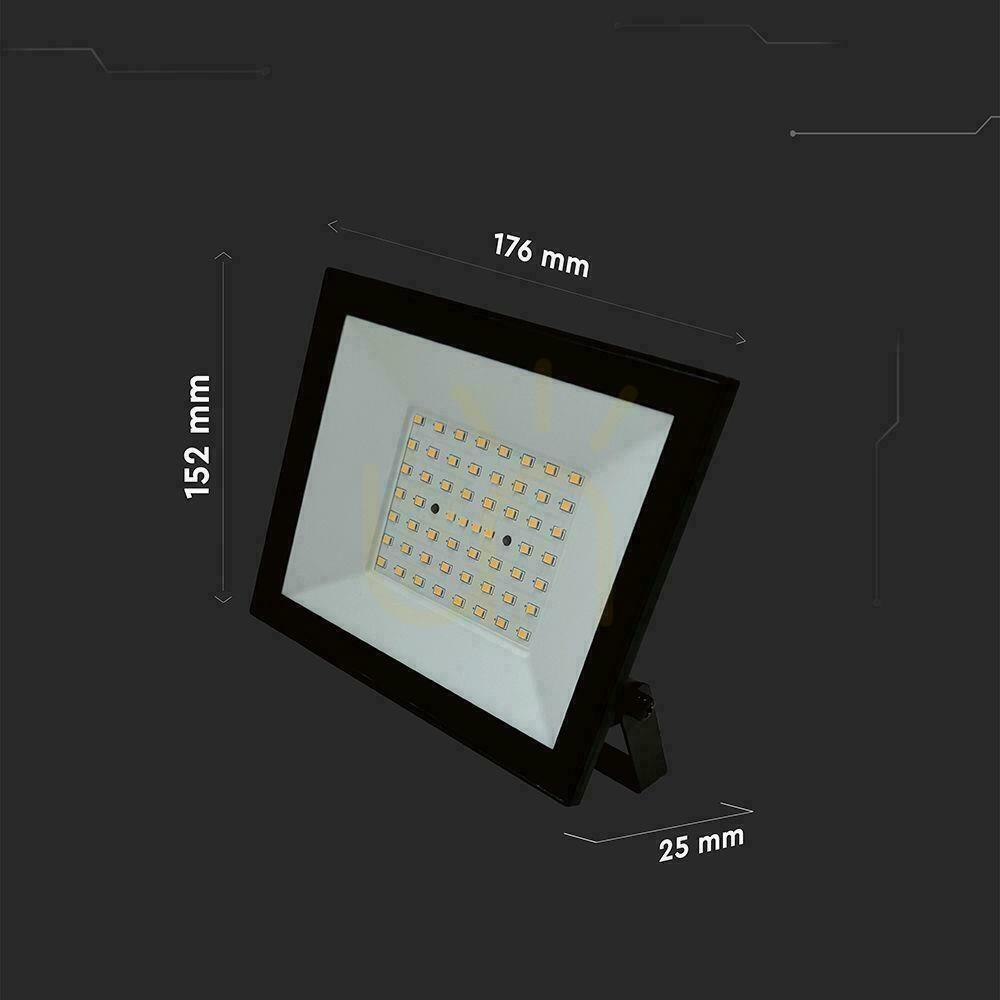 Display V-TAC LED-projektor 50W LED SMD 4000K Svart VT-44054 4000K 4000lm V-TAC LED-projektor 50W LED SMD 4000K Svart VT-44054 4000K 4000lm