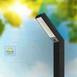 V-TAC Solar LED Trädgårdsstolpe 1.7W 2in1 Bas+Pin Drive 85cm VT-10185 3000K-4000K-6500K 80lm 3 års garanti small 1