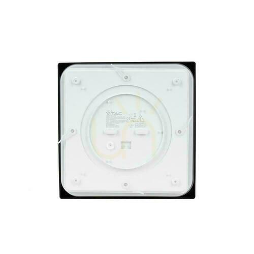 Kontrollera Plafond V-TAC 30W LED Square IP44 42x42cm Svart VT-8630B-SQ 3000K 3000lm