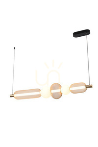 SAAR Taklampa MD2596-5B-3BGT Svart 1xLED. small 0