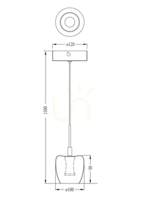 NELSON MD2291-1A-3BGN Svart 1xLED taklampa 3 NELSON MD2291-1A-3BGN Svart 1xLED taklampa small 3
