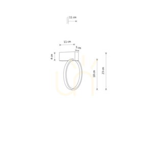 Vägglampa CIRCOLO LED XS 11601 Nowodvorski small 5