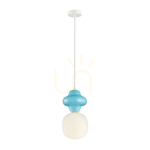 Kontrollera Pendellampa Italux Blå 18 cm E14 PND-94331-1L-BLU