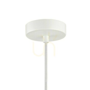 Italux Latera blågrön pendellampa med vit skärm E14 18 cm PND-94331A-1S-MLTI small 3