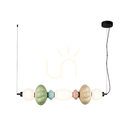Kontrollera Italux Tordi LED pendellampa flerfärgad 90 cm PND-94721-3A-MLTI