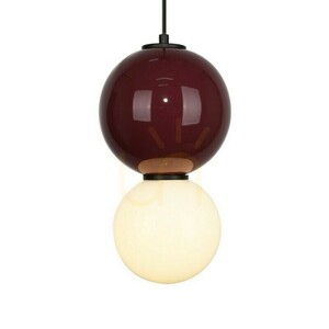 Italux Pieve LED-pendellampa vinröd 18 cm PND-95221-1M-PRP small 3