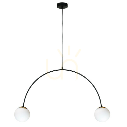 Kontrollera BOW Pendellampa 1222 Svart 2xE14